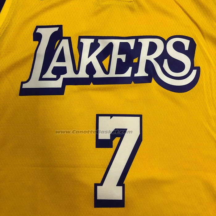 Maglia Los Angeles Lakers Carmelo Anthony NO 7 Citta 2019-20 Giallo